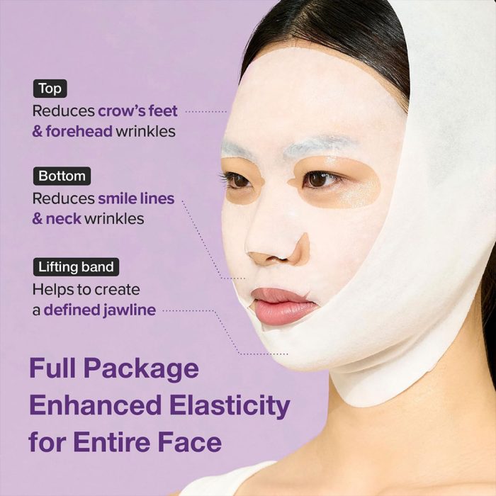 ماسک ضد چروک بایو لیفتیگ شماره 9 نامبوزین Numbuzin No.9 Sheet Mask NAD+ BIO Lifting-sil Full Face Mask