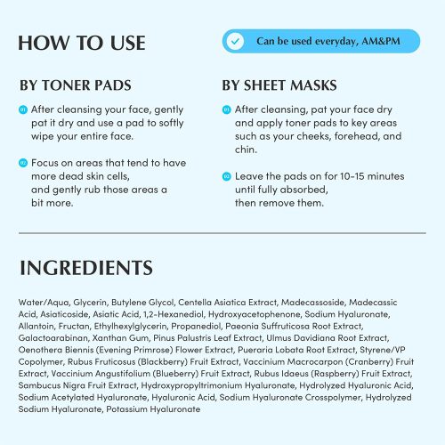 پد تونر آبرسان و تسکین دهنده اکوال بری EQQUALBERRY Swimming Pool Toner Pads