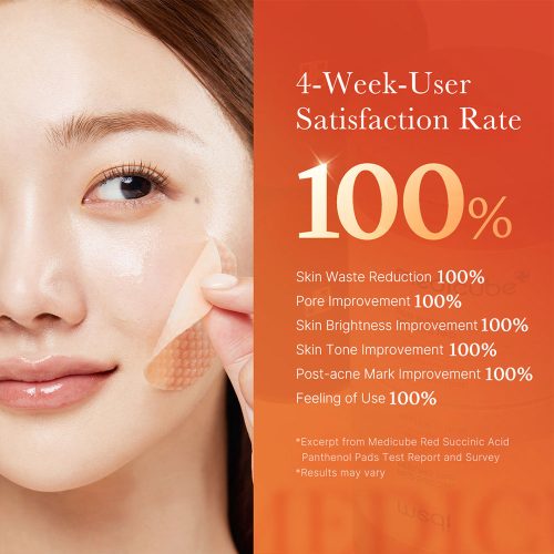پد تونر ضد جوش و لایه بردار سوکسینیک اسید مدی کیوب Medicube Red Succinic Acid Peeling Pad