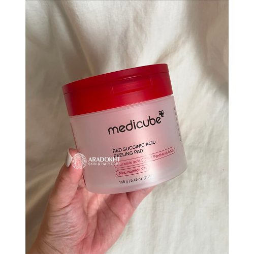 پد تونر ضد جوش و لایه بردار سوکسینیک اسید مدی کیوب Medicube Red Succinic Acid Peeling Pad