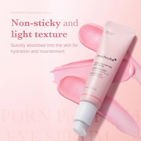 کرم دور چشم pdrn و پپتاید مدی کیوب ضد چروک و روشن کننده PDRN Pink Peptide Eye Cream
