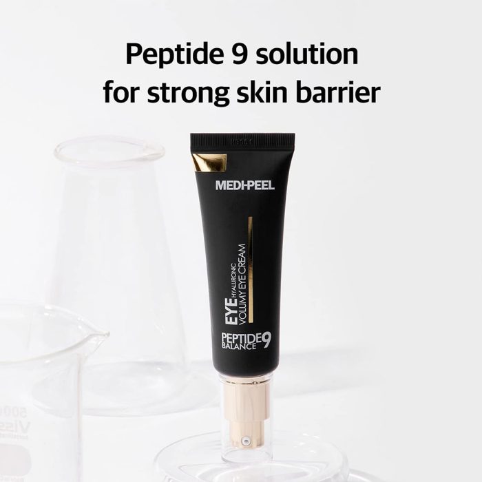 کرم دور چشم حجم دهنده و ضدچروک 9پپتاید و هیالورونیک مدی پیل Medi-Peel Peptide 9 Hyaluronic Volumy Eye Cream