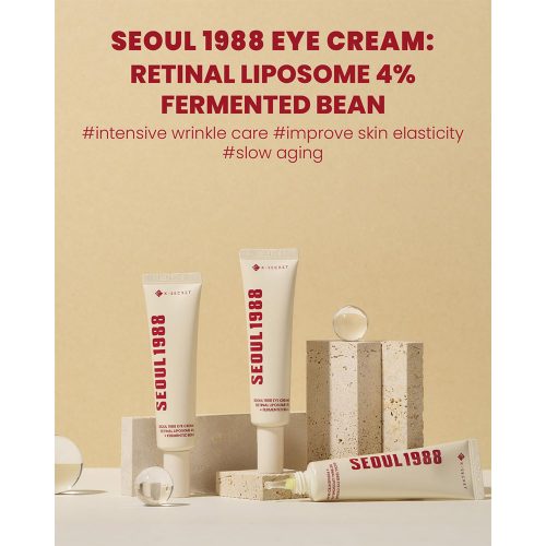 کرم دور چشم سئول 1988 لیپوزوم رتینال و بین کی سکرت K-SECRET SEOUL 1988 Eye Cream Retinal Liposome 4% + Fermented Bean