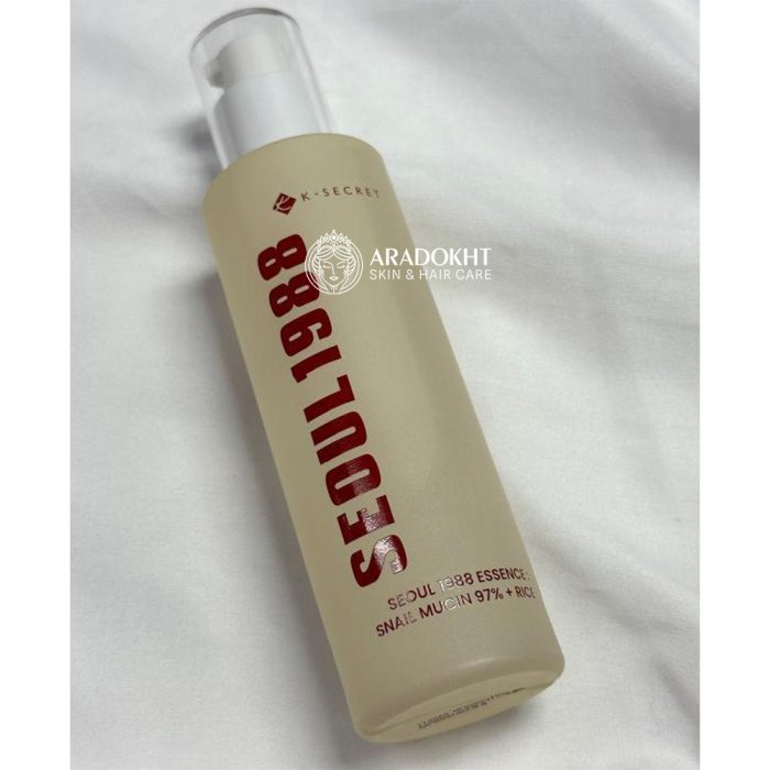 اسنس ترمیم کننده موسین حلزون و برنج سئول 1988 کی سکرت K-SECRET SEOUL 1988 Essence Snail Mucin 97% + Rice