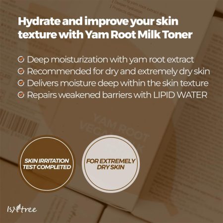 تونر یام روت ایزنتری Isntree Yam Root Vegan Milk Toner