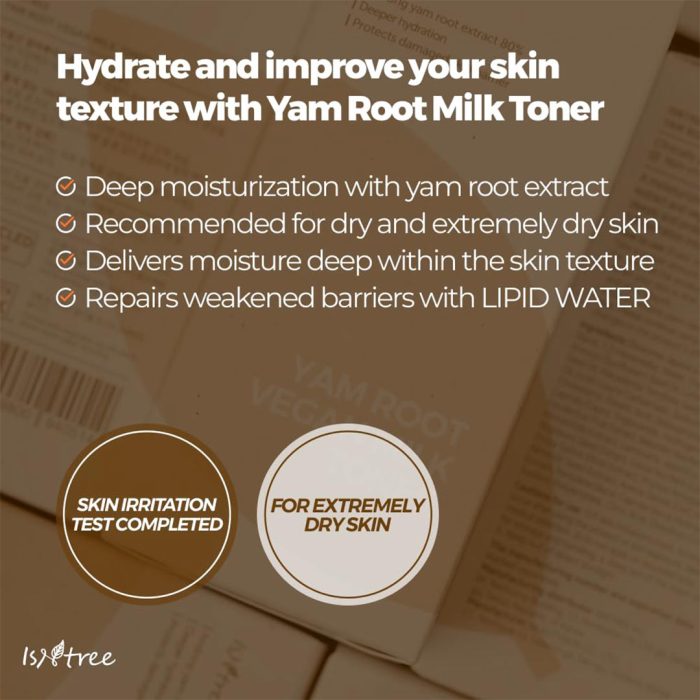 تونر یام روت ایزنتری Isntree Yam Root Vegan Milk Toner