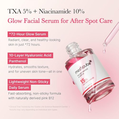 سرم ضد لک و روشن کننده ترانگزامیک اسید و نیاسینامید مدی کیوب MEDICUBE TXA Niacinamide 15% Serum