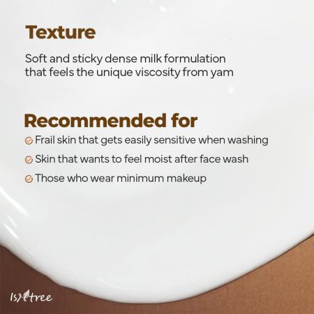 شوینده یام روت ایزنتری Isntree Yam Root Vegan Milk Cleanser