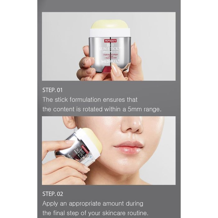 ضد آفتاب استیکی ضد چروک 9 پپتاید مدی پیل MEDI PEEL Peptide 9 Bio Sun Stick Pro
