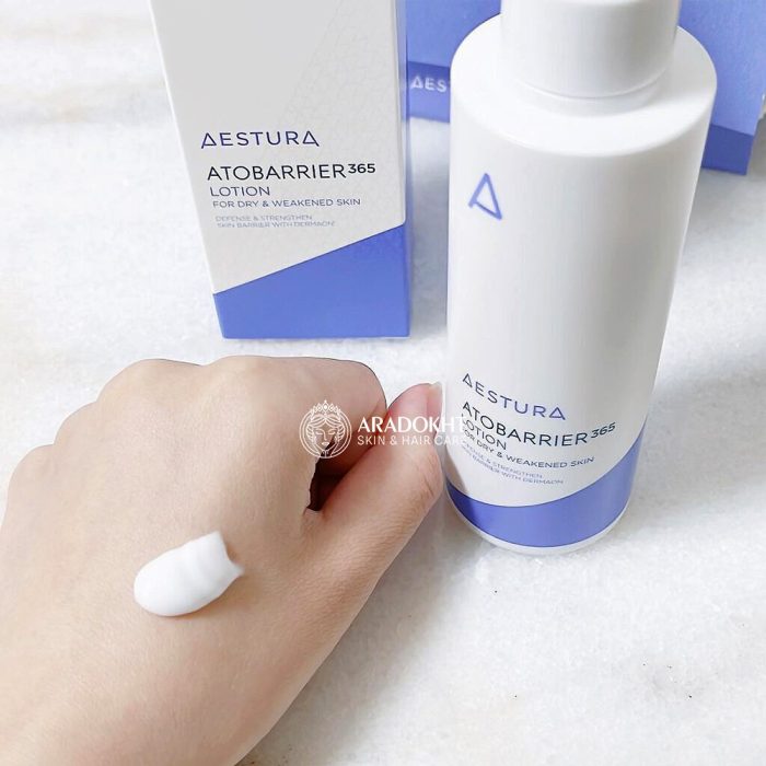 لوسیون ترمیم کننده و مرطوب کننده قوی اتو بریر 365 استرا Aestura Atobarrier 365 Lotion