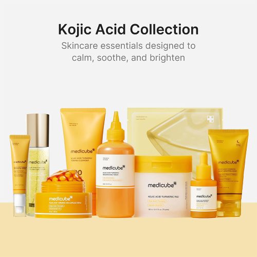 ماسک شب روشن کننده کوجیک اسید و کلاژن مدی کیوب Medicube Kojic Acid Turmeric Night Wrapping Mask