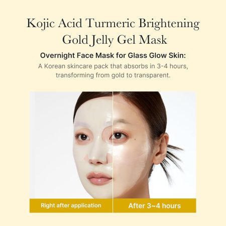 ماسک ورقه ای روشن کننده کوجیک اسید و زردچوبه مدی کیوب Medicube Kojic Acid Turmeric Brightening Gel Mask