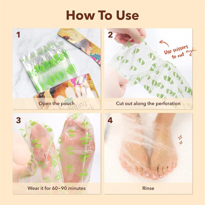 ماسک پا لایه بردار پیوردرم مدل پاپایا Purederm Exfoliating Foot Mask