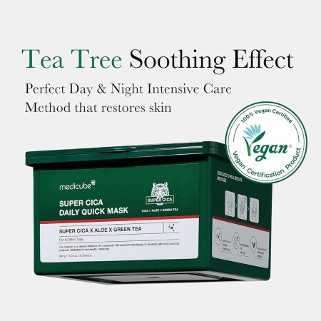 پک ماسک روزانه تسکین دهنده سوپر سیکا مدی کیوب Medicube Super Cica Daily Quick Mask