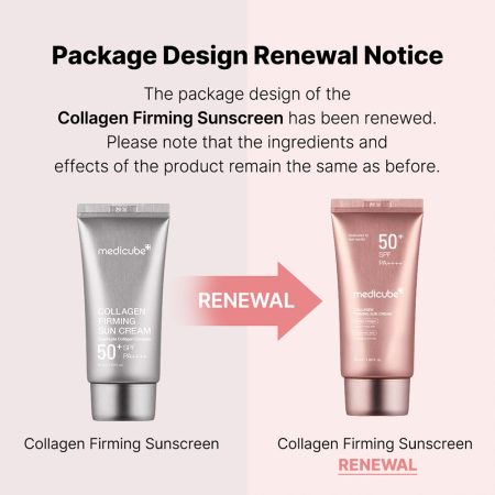 کرم ضد آفتاب تون آپ کلاژن مدی کیوب ضد چروک و روشن کننده پوست MEDICUBE Collagen Firming Sun Cream