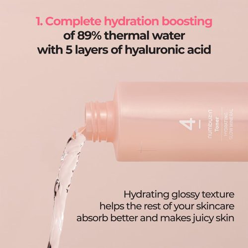 تونر شماره 4 نامبوزین آبرسان عمیق و درخشان کننده پوست Numbuzin No. 4 Hydration Glow Mineral Toner