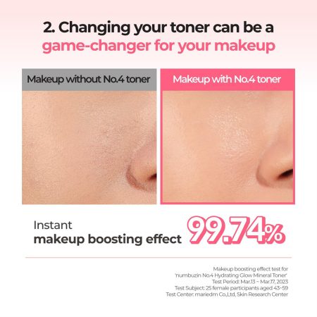 تونر شماره 4 نامبوزین آبرسان عمیق و درخشان کننده پوست Numbuzin No. 4 Hydration Glow Mineral Toner
