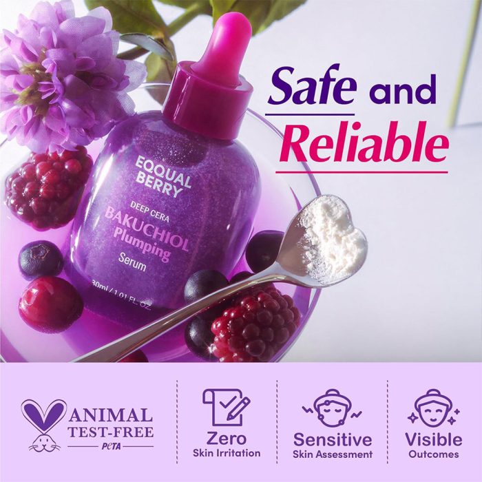 سرم باکوچیول پلامپینگ اکوال بری ضد چروک و ترمیم کننده پوست EQQUALBERRY Bakuchiol Plumping Serum