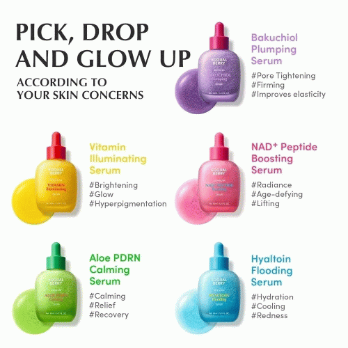 سرم باکوچیول پلامپینگ اکوال بری ضد چروک و ترمیم کننده پوست EQQUALBERRY Bakuchiol Plumping Serum