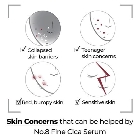 سرم تسکین دهنده سیکا شماره 8 نامبوزین Numbuzin No. 8 Fine Cica Serum