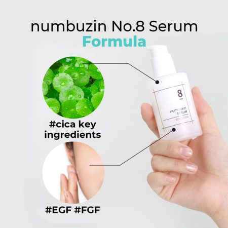 سرم تسکین دهنده سیکا شماره 8 نامبوزین Numbuzin No. 8 Fine Cica Serum