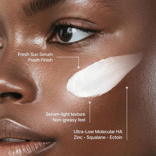 سرم ضد آفتاب آبرسان ریز مولکول هیالورونیک اسید ایزنتری Isntree Hyaluronic Acid Fresh Sun Serum