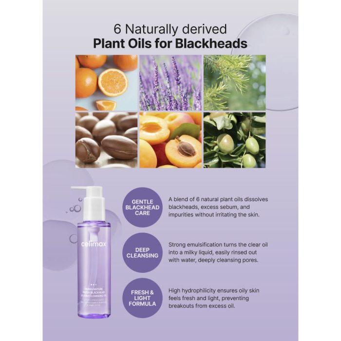 شوینده روغنی ضد جوش سرسیاه جوجوبا سلیمکس Celimax Derma Nature Fresh Blackhead Jojoba Cleansing Oil - Image 19