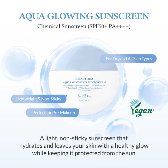 ضد آفتاب آکوا گلوینگ دکتر آلتیا آبرسان و روشن کننده Dr. Althea Aqua Glowing Sunscreen