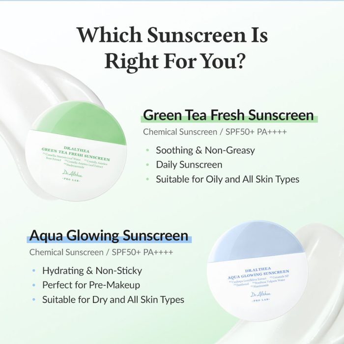 ضد آفتاب چای سبز دکتر التیا تسکین دهنده قوی پوست Dr. Althea Green Tea Fresh Sunscreen