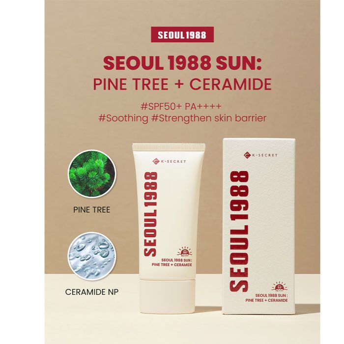 ضد آفتاب کاج و سراماید سئول 1988 کی سکرت K-SECRET SEOUL 1988 Sun Pine Tree + Ceramide