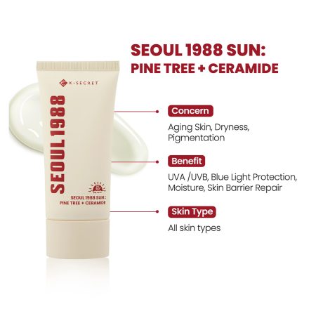 ضد آفتاب کاج و سراماید سئول 1988 کی سکرت K-SECRET SEOUL 1988 Sun Pine Tree + Ceramide