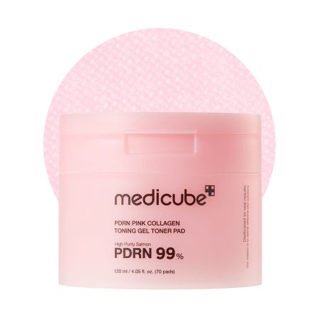 پد تونر ژلی PDRN و کلاژن مدی کیوب Medicube PDRN Pink Collagen Toning Gel Toner Pad