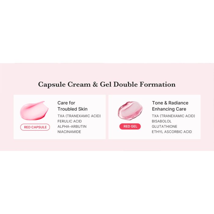کرم ضد لک و روشن کننده ترانگزامیک اسید و نیاسینامید مدی کیوب Medicube TXA Niacinamide Capsule Cream