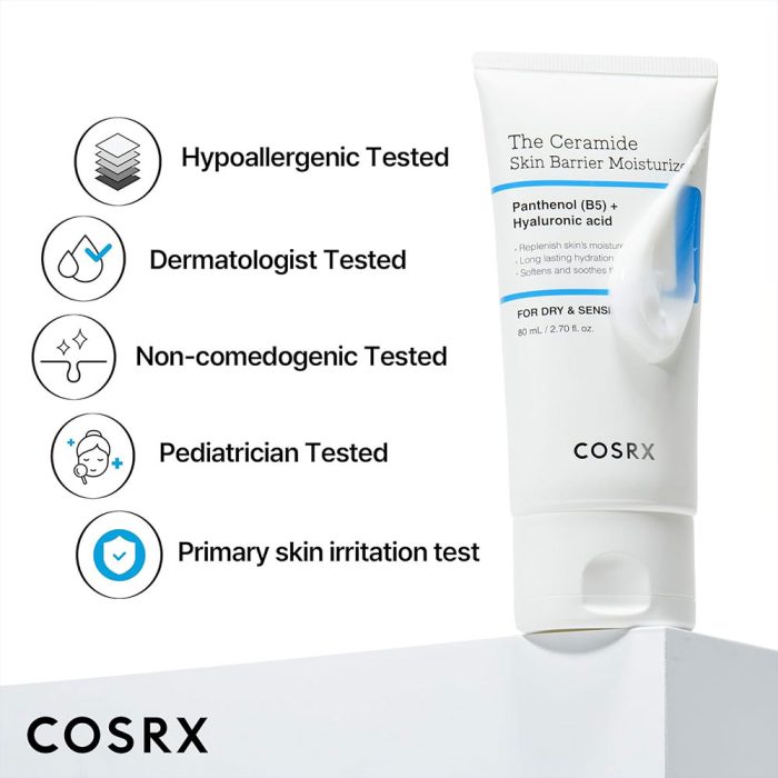 کرم مرطوب کننده سراماید و تقویت کننده بریر کوزارکس COSRX The Ceramide Skin Barrier Moisturizer