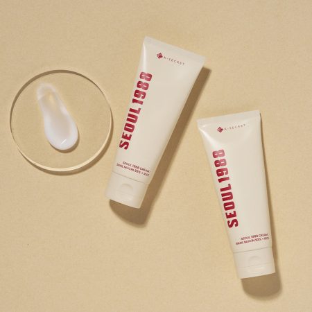کرم موسین حلزون 93% و برنج کی سکرت تسکین دهنده و مرطوب کننده قوی پوست K-SECRET SEOUL 1988 Cream Snail Mucin 93% + Rice
