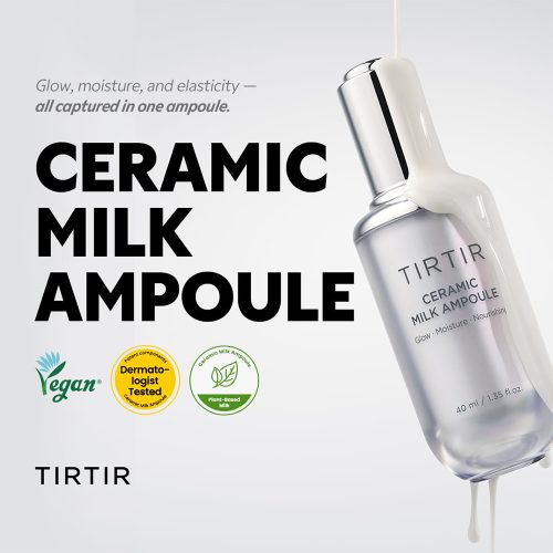 آمپول سراماید میلک تیر تیر درخشان کننده و مرطوب کننده TIRTIR Ceramic Milk Ampoule