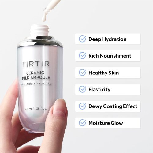آمپول سراماید میلک تیر تیر درخشان کننده و مرطوب کننده TIRTIR Ceramic Milk Ampoule