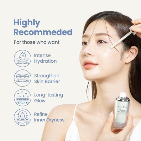 آمپول سراماید میلک تیر تیر درخشان کننده و مرطوب کننده TIRTIR Ceramic Milk Ampoule