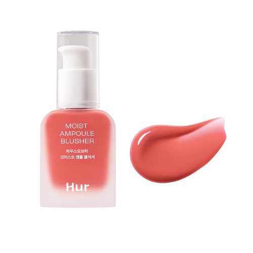 رژگونه آمپولی HUR هاوس آف هور HOUSE OF HUR Moist Ampoule Blusher - 05 Peach Coral