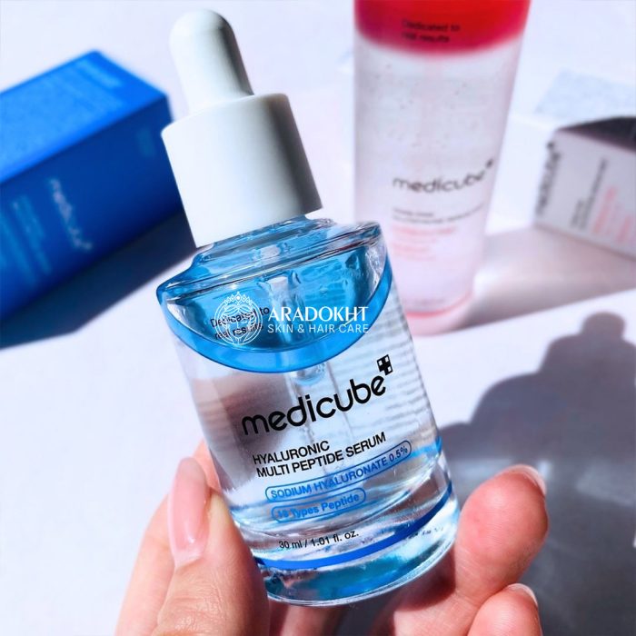 سرم هیالورونیک اسید و مولتی پپتاید مدی کیوب آبرسان و جوانساز پوست Medicube Hyaluronic Multi Peptide Serum