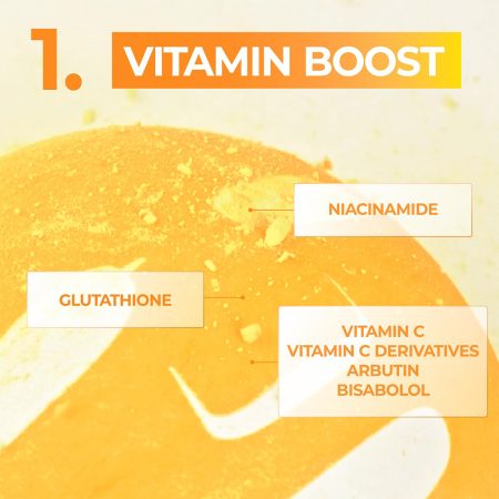 ماسک ورقه ای گلوتاتیون شماره 5 نامبوزین ضد لک و روشن کننده Numbuzin No.5 Vitamin Spotlight Sheet Mask