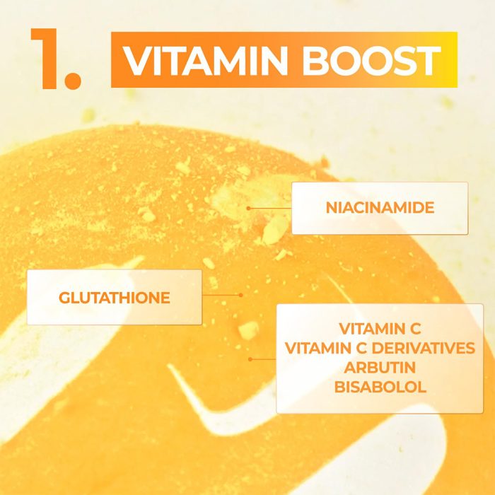 ماسک ورقه ای گلوتاتیون شماره 5 نامبوزین ضد لک و روشن کننده Numbuzin No.5 Vitamin Spotlight Sheet Mask