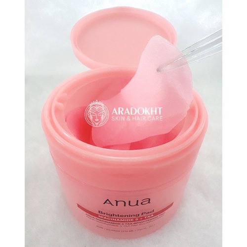 پد تونر ترانگزامیک اسید و نیاسینامید 5 درصد آنوا ضد لک و روشن کننده پوست Anua Niacinamide 5 + TXA Toner Pads
