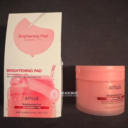 پد تونر ترانگزامیک اسید و نیاسینامید 5 درصد آنوا ضد لک و روشن کننده پوست Anua Niacinamide 5 + TXA Toner Pads