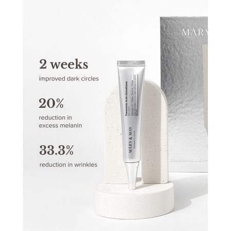 پک اختصاصی دور چشم ترانگزامیک اسید و گواشا مری اند می Mary & May Glutathione Eye Cream Kit