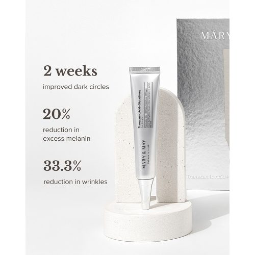 پک اختصاصی دور چشم ترانگزامیک اسید و گواشا مری اند می Mary & May Glutathione Eye Cream Kit