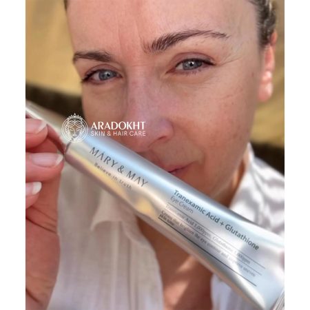 پک اختصاصی دور چشم ترانگزامیک اسید و گواشا مری اند می Mary & May Glutathione Eye Cream Kit