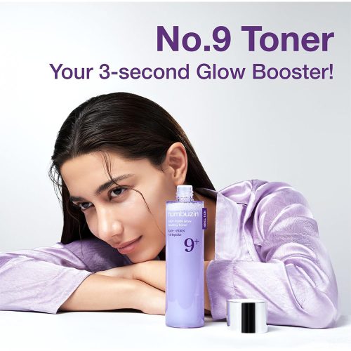 تونر پپتاید PDRN و +NAD شماره 9 نامبوزین درخشان تقویت کننده و ضد چروک Numbuzin No.9 NAD+ PDRN Glow Boosting Toner