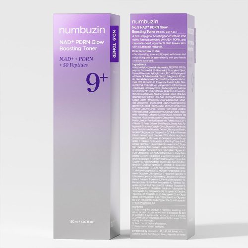 تونر پپتاید PDRN و +NAD شماره 9 نامبوزین درخشان تقویت کننده و ضد چروک Numbuzin No.9 NAD+ PDRN Glow Boosting Toner