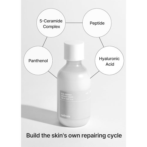 تونر کرمی بریر سلیمکس ترمیم و تقویت کننده سد دفاعی پوست Celimax Dual Barrier Creamy Toner
